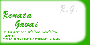 renata gavai business card